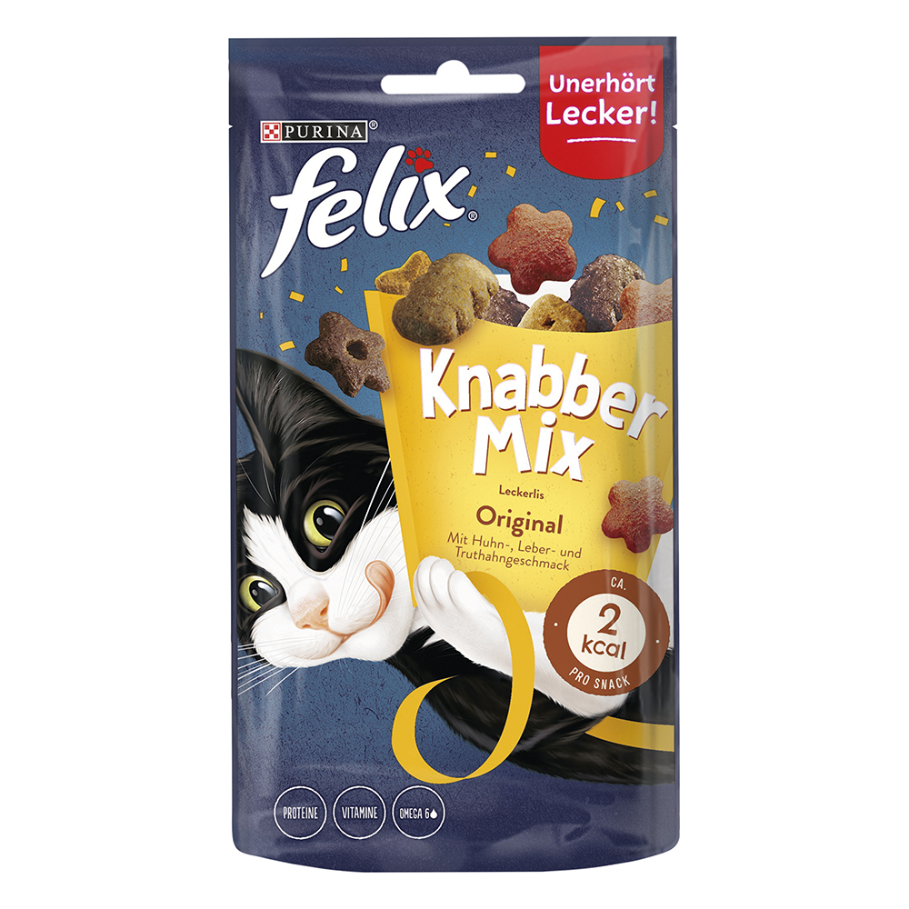 Felix 3x60g Knabbel Mix Original  Kattensnacks