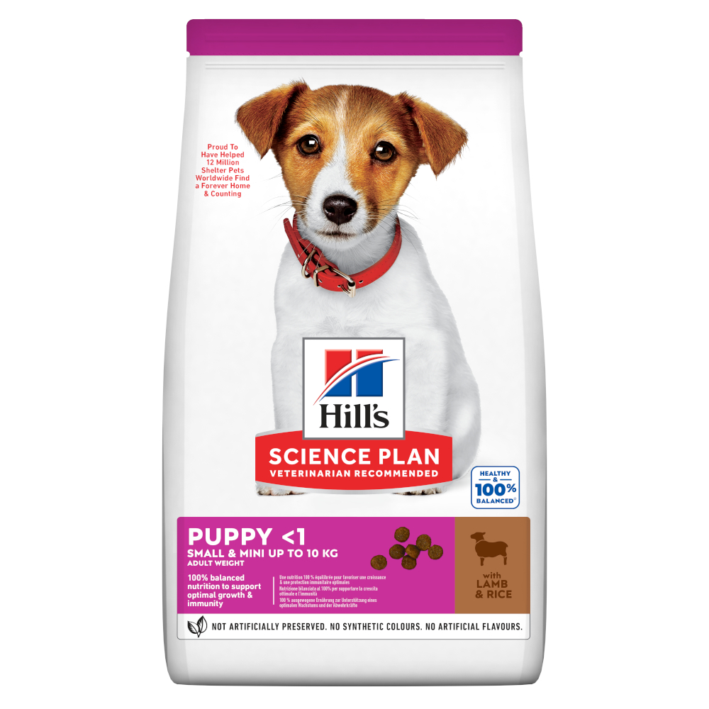 Hill's Science Plan 3kg Hill`s Science Plan Puppy Klein & Mini Lam & Rijst hondenvoer droog
