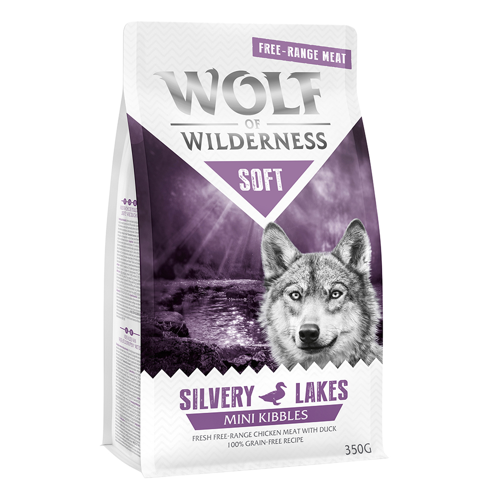 Wolf of Wilderness 350g Mini Soft Silvery Lakes Scharrelkip & Eend  Hondenvoer