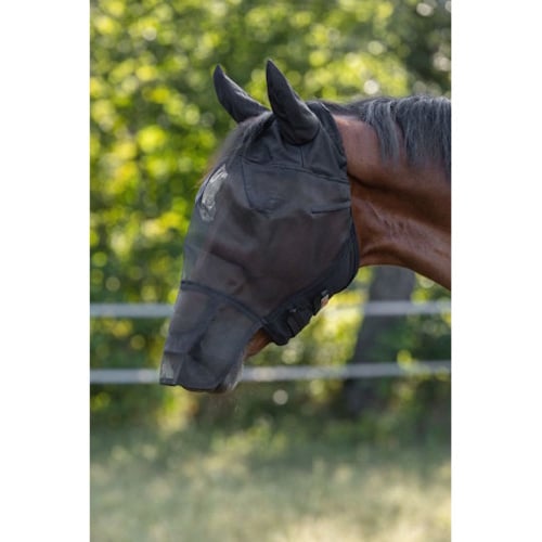 Kerbl Vliegenmasker met oor- en neus bescherming Pony Cob