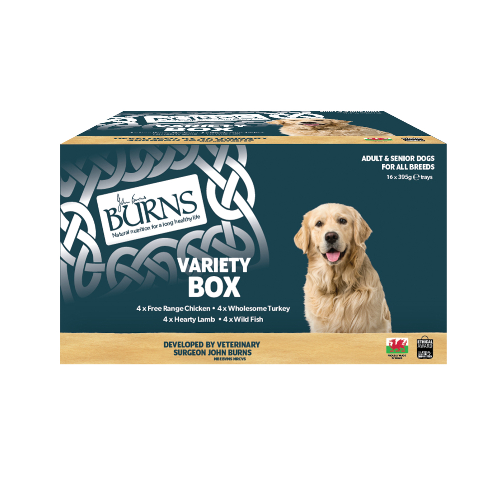 Burns natvoer voor honden 16 x 395 g - Gemengde selectie