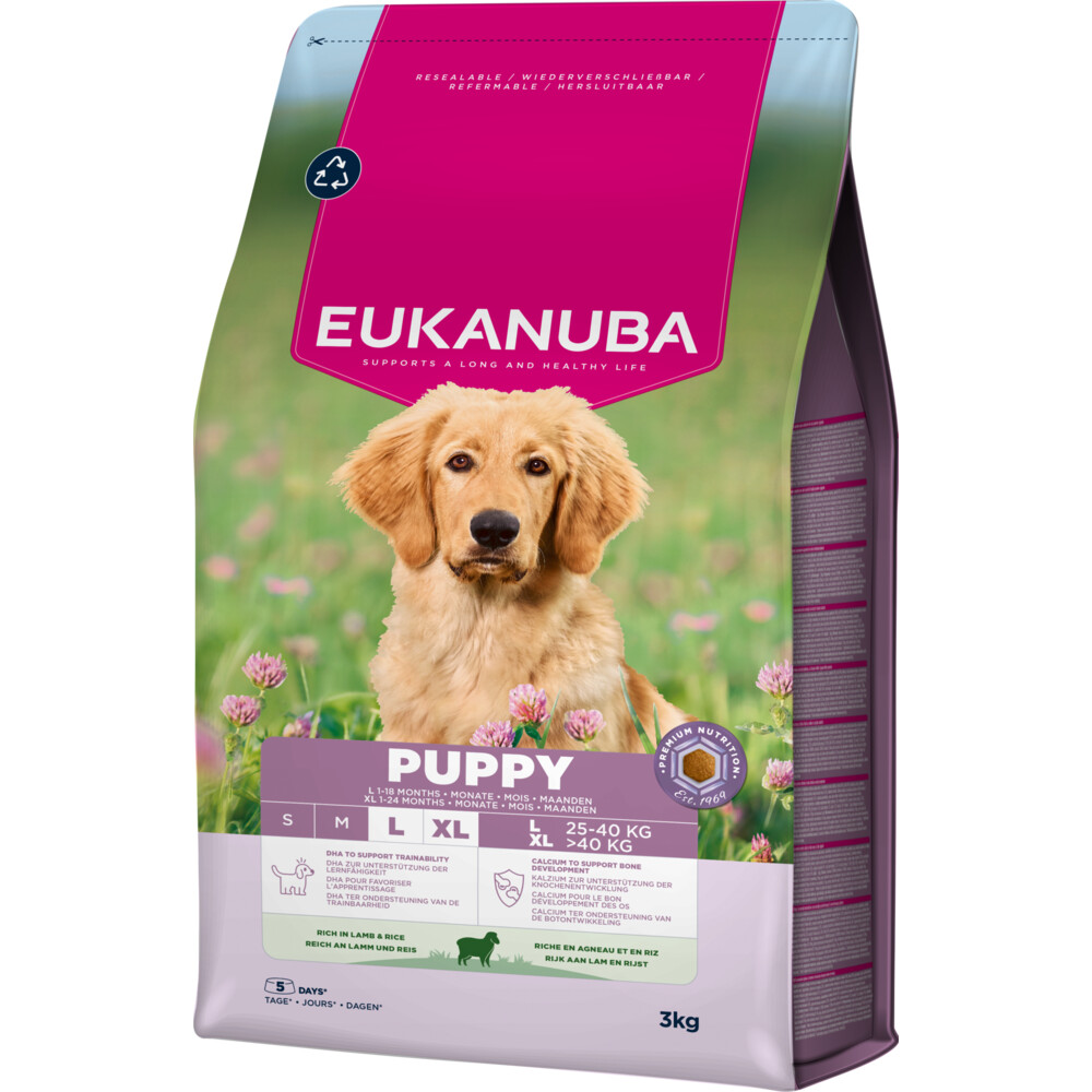 Eukanuba Life Care Dog Puppy&Junior Large Hondenvoer Lamb&Rice 3 kg