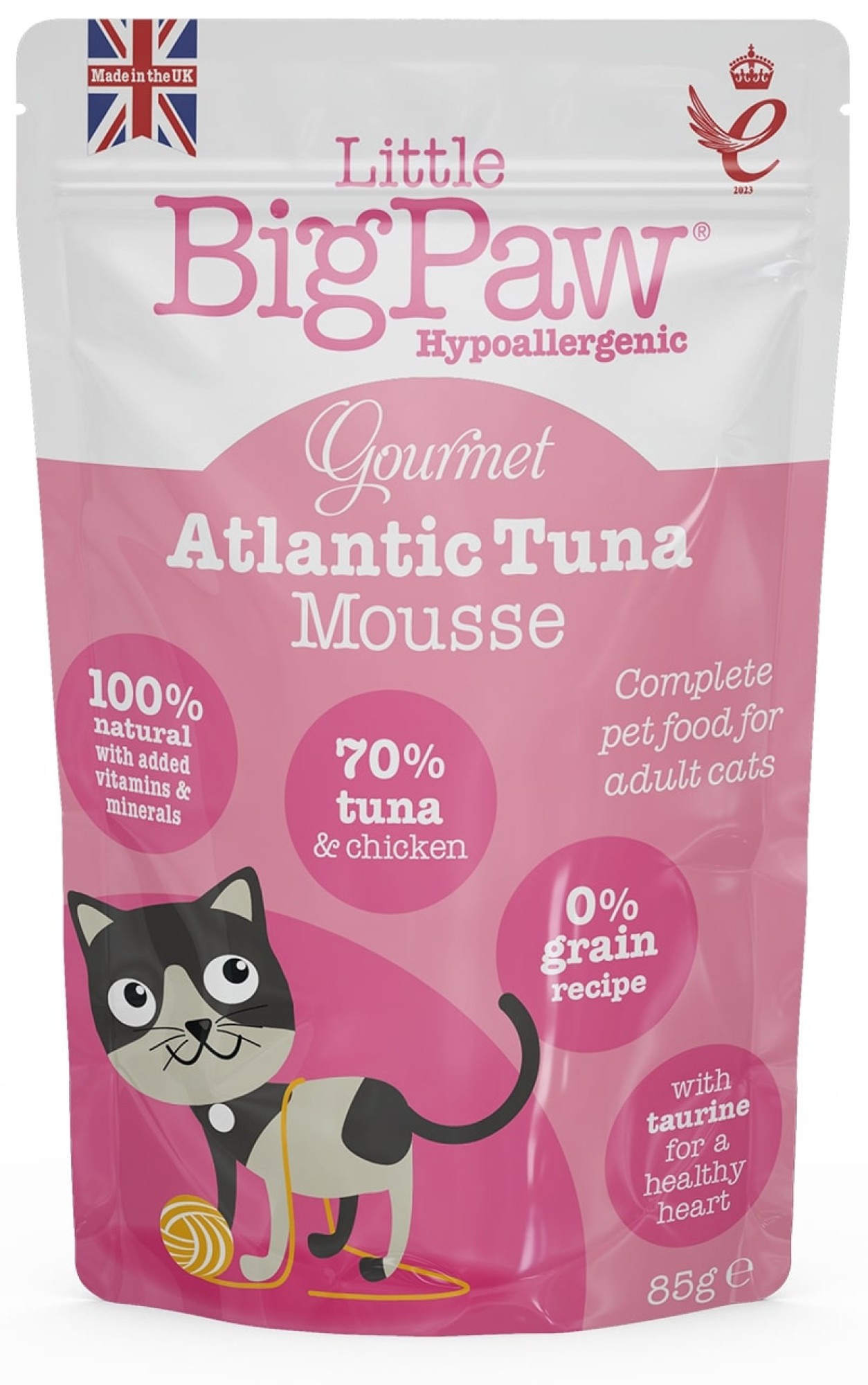Little BigPaw Little Big Paw natvoeding voor de kat Gourmet Tonijn 85 gr. - per 12 stuks