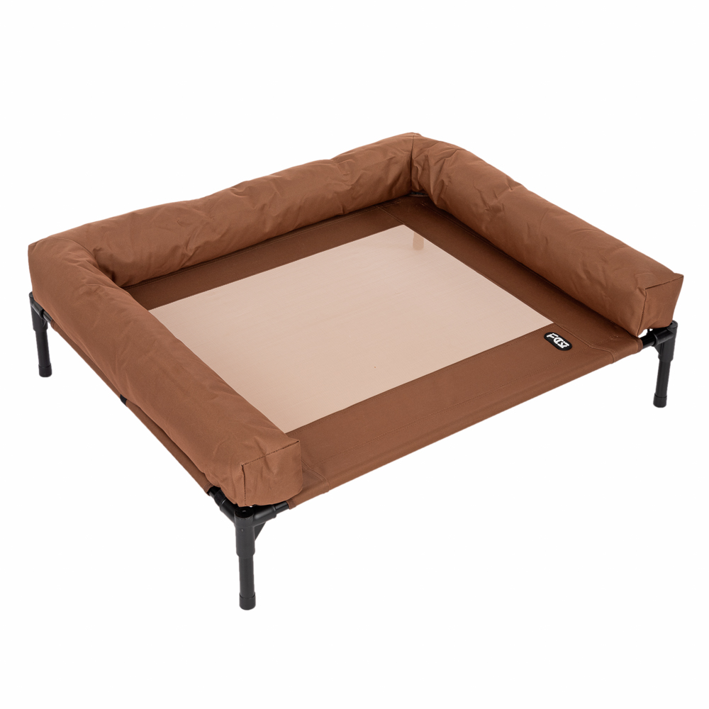 TIAKI hondensofa Sun maat L: 91x76x18cm (crème/bruin)