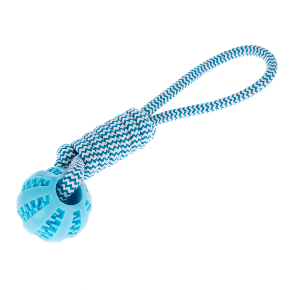TIAKI touw met TPR bal 34xØ6,5cm hond
