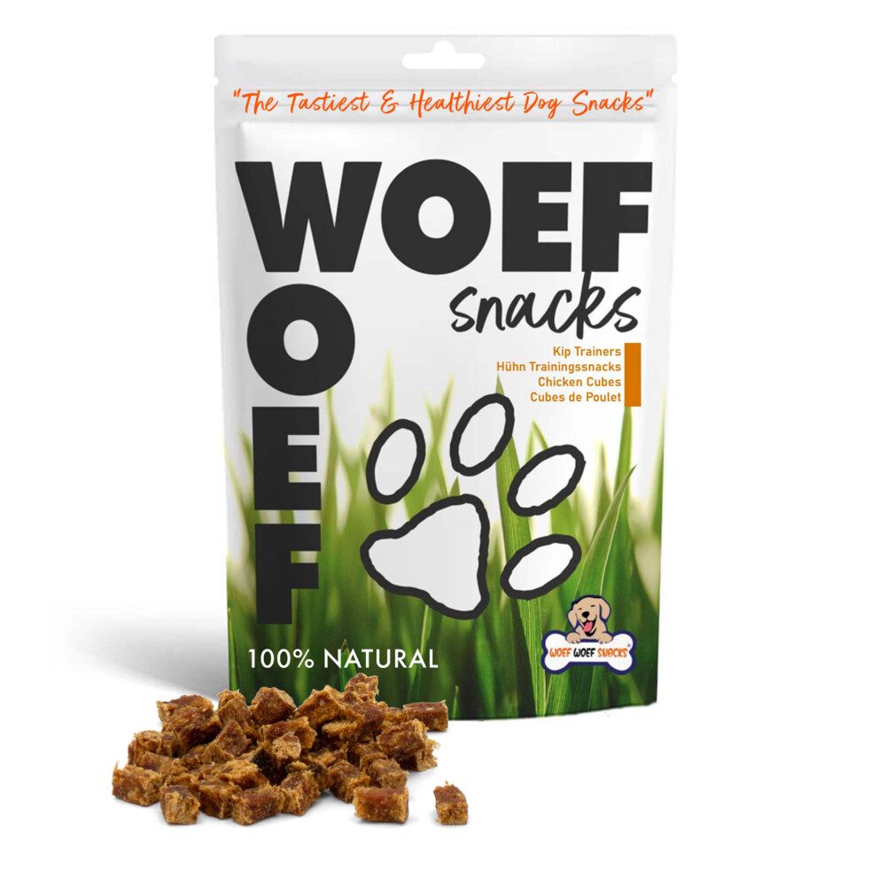 Woef Woef Hondensnack Kip Trainers S 100 gr