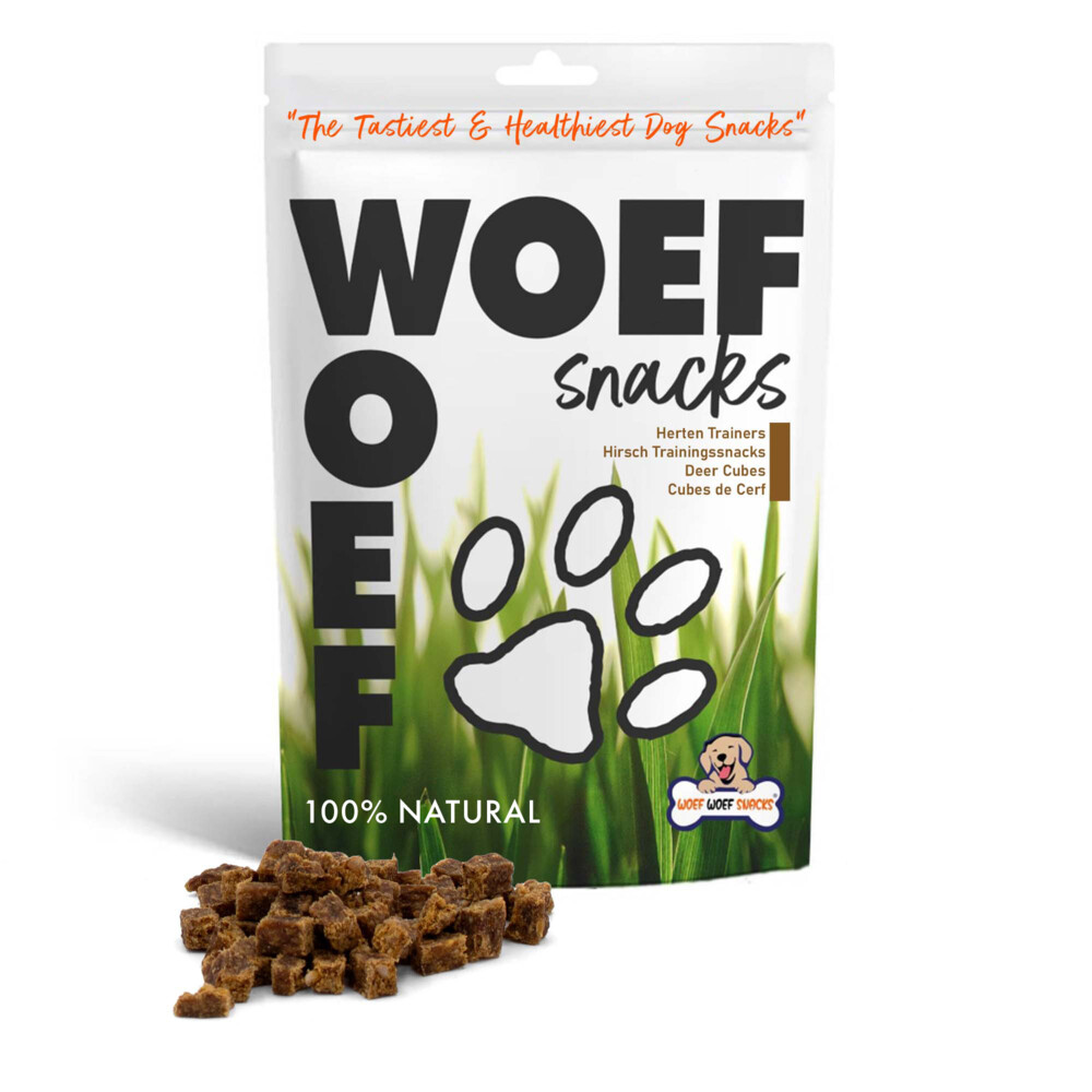 Woef Woef Hondensnack Hert Trainers L 1 kg