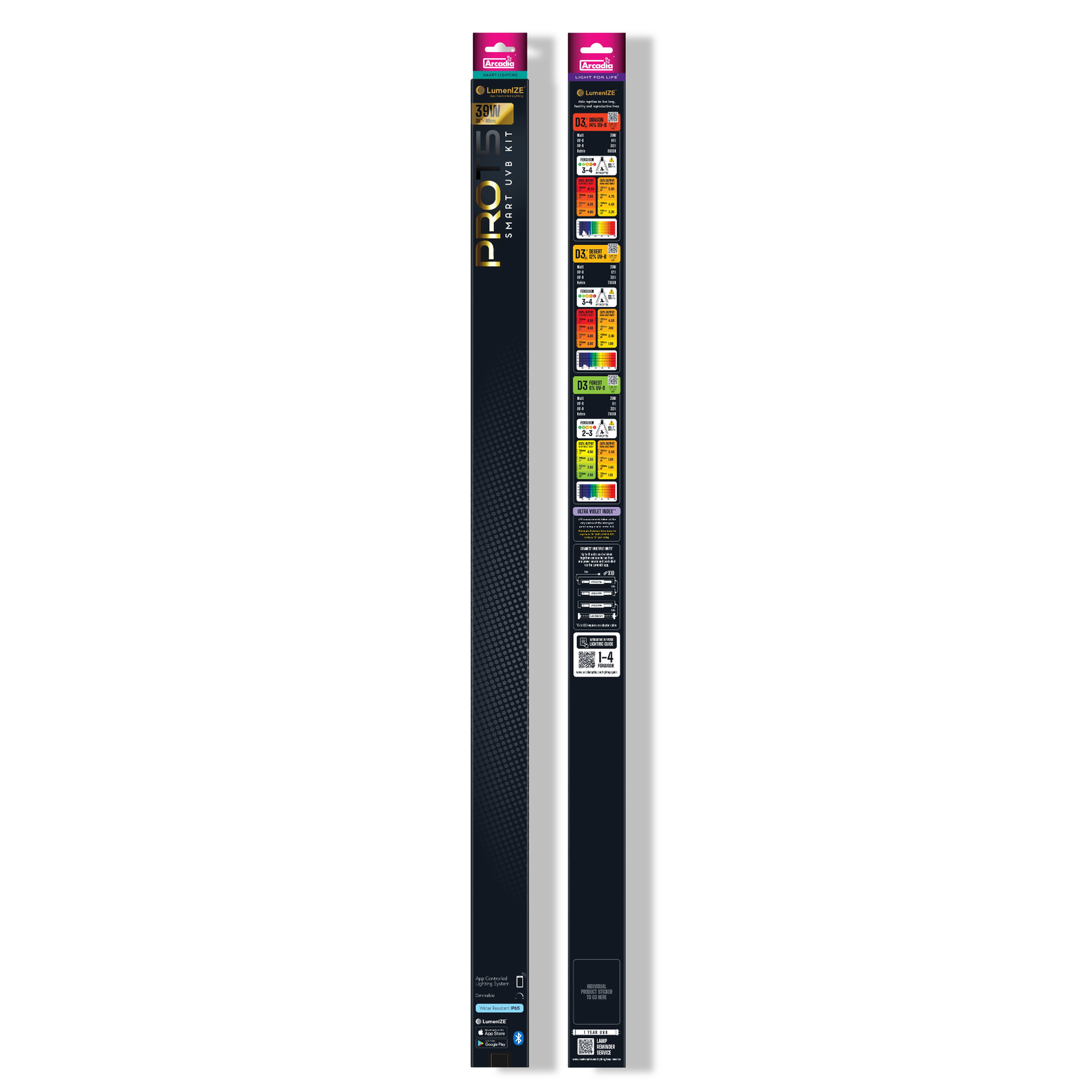 Aquadistri Lumenize pro t5 uvb kit d3 12% uvb, 39 watt Arcadia - 