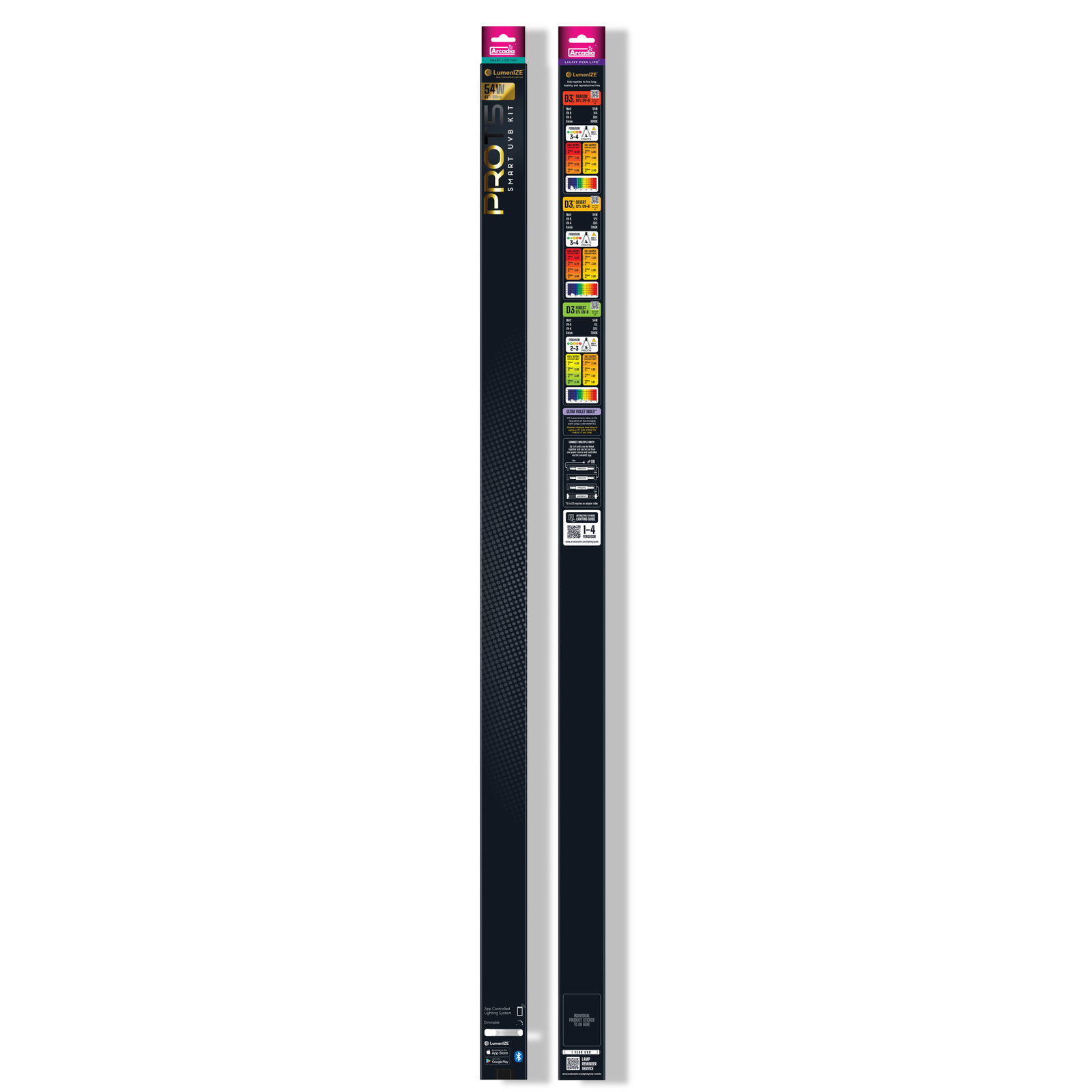 Aquadistri Lumenize pro t5 uvb kit d3 6% uvb 54 watt Arcadia - 