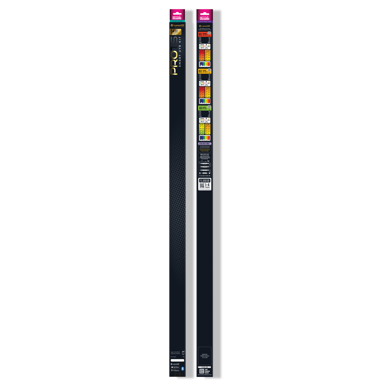 Aquadistri Lumenize pro t5 uvb kit d3 12% uvb 54 watt Arcadia - 