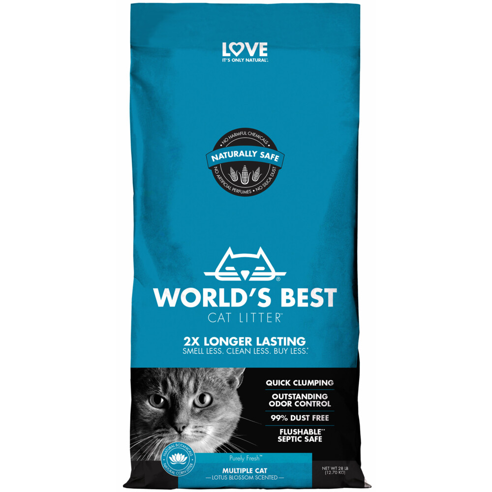 World's Best Cat Litter Kattenbakvulling Multiple Cat Lotus Blossom Scented 12,7 kg