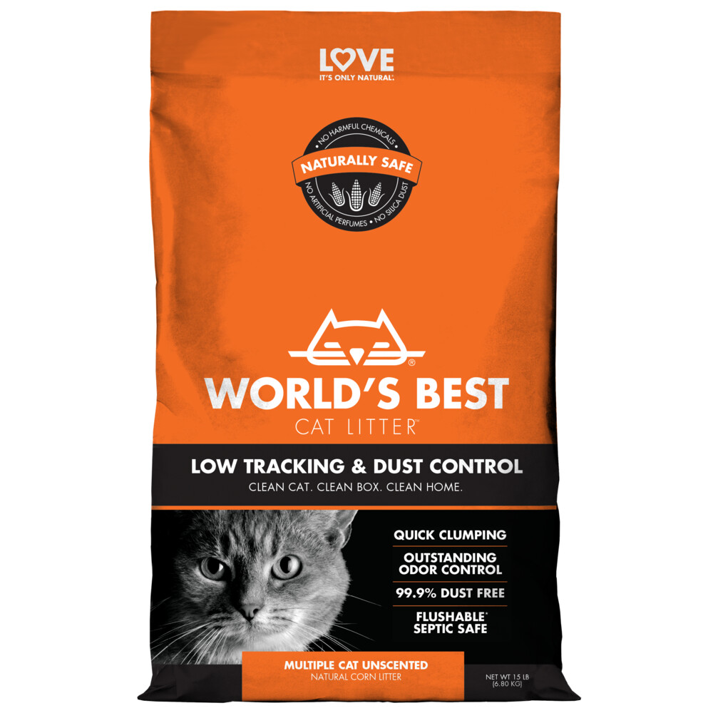 World's Best Cat Litter 3x  Kattenbakvulling Low Tracking&Dust Control 6,8 kg