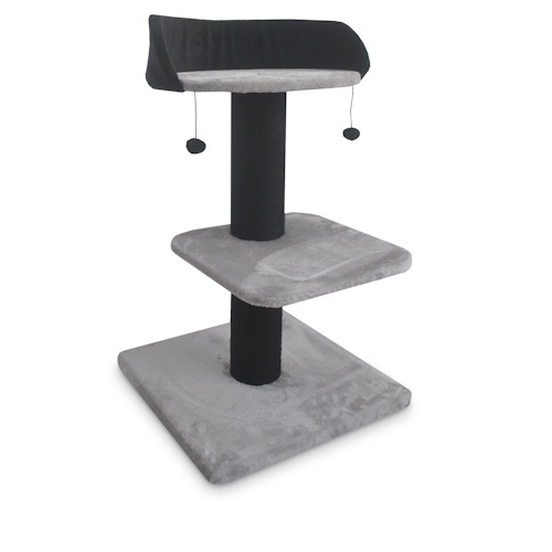 Duvo+ Krabpaal Gloria | 60x60x100cm Grijs/zwart