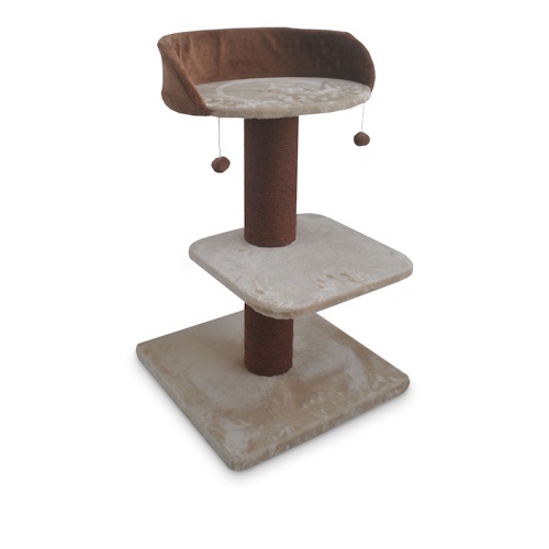 Duvo+ Krabpaal Gloria | 60x60x100cm Beige/oranje