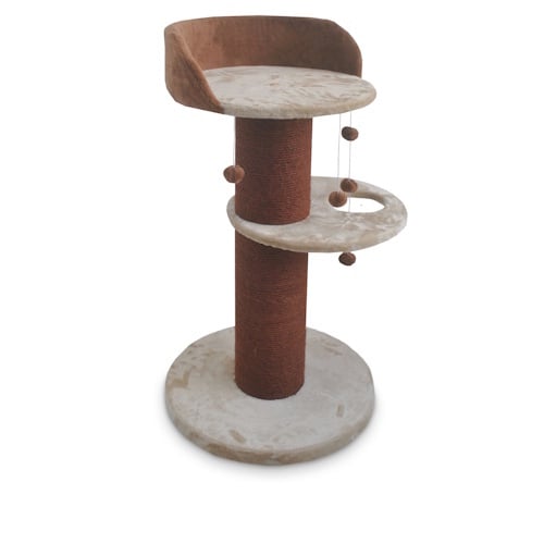 Duvo+ Krabpaal Gabriel | 60x60x102cm Beige/oranje