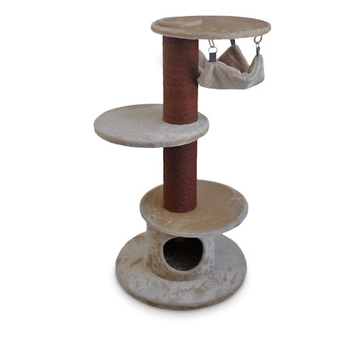 Duvo+ Krabpaal Giorgia | 60x60x120cm Beige/oranje