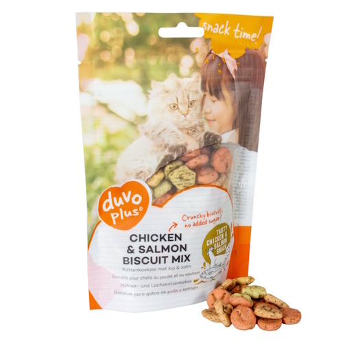 Duvo+ Kippen- En Zalm Koekjesmix 50 gram