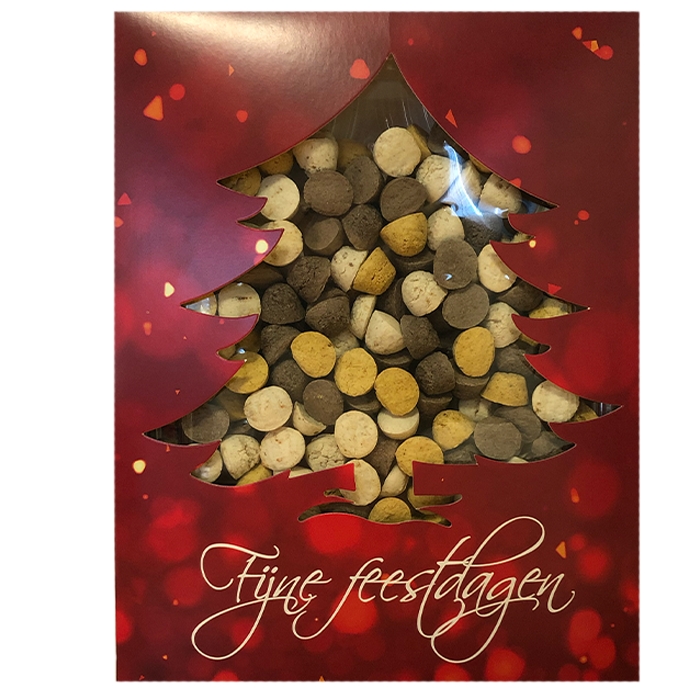 Junai.nl Kerst Doosje met Kleine Koekjes voor Honden Het Kerstkado