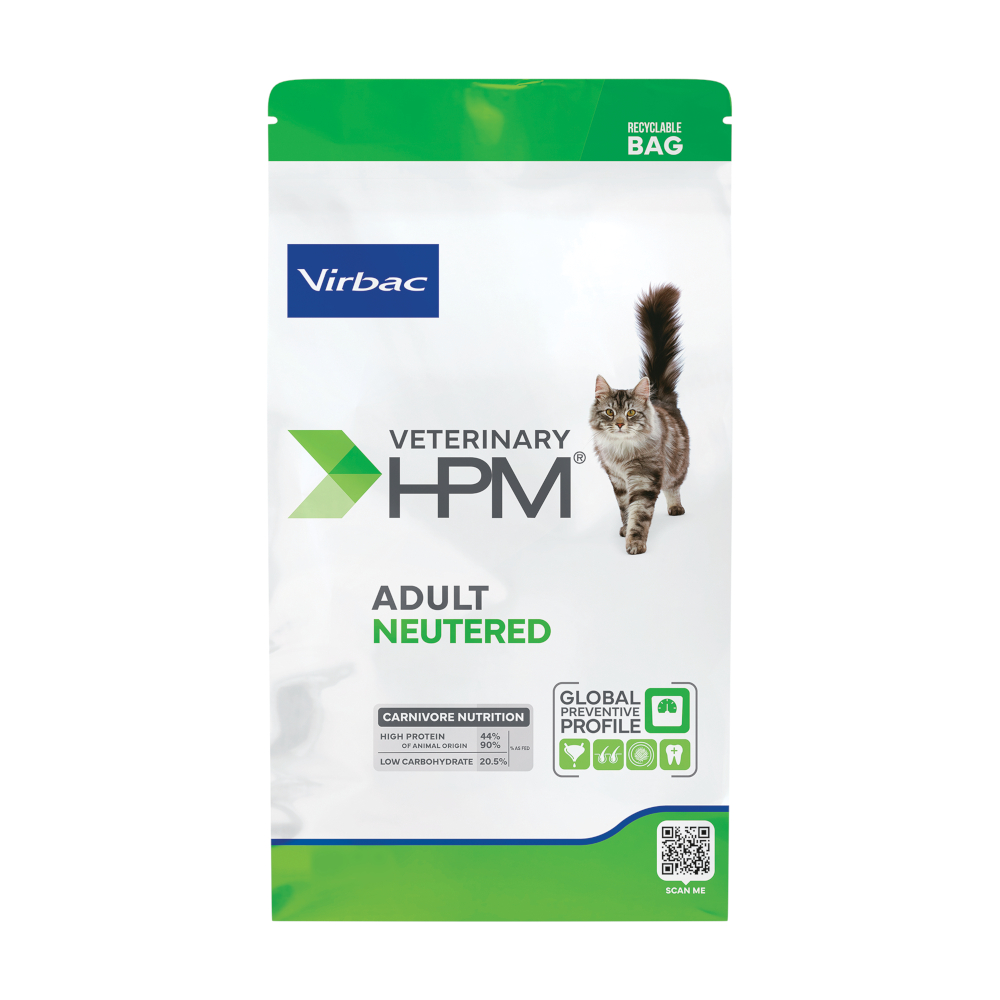 Virbac Veterinary HPM Adult Neutered Cat - 3 kg