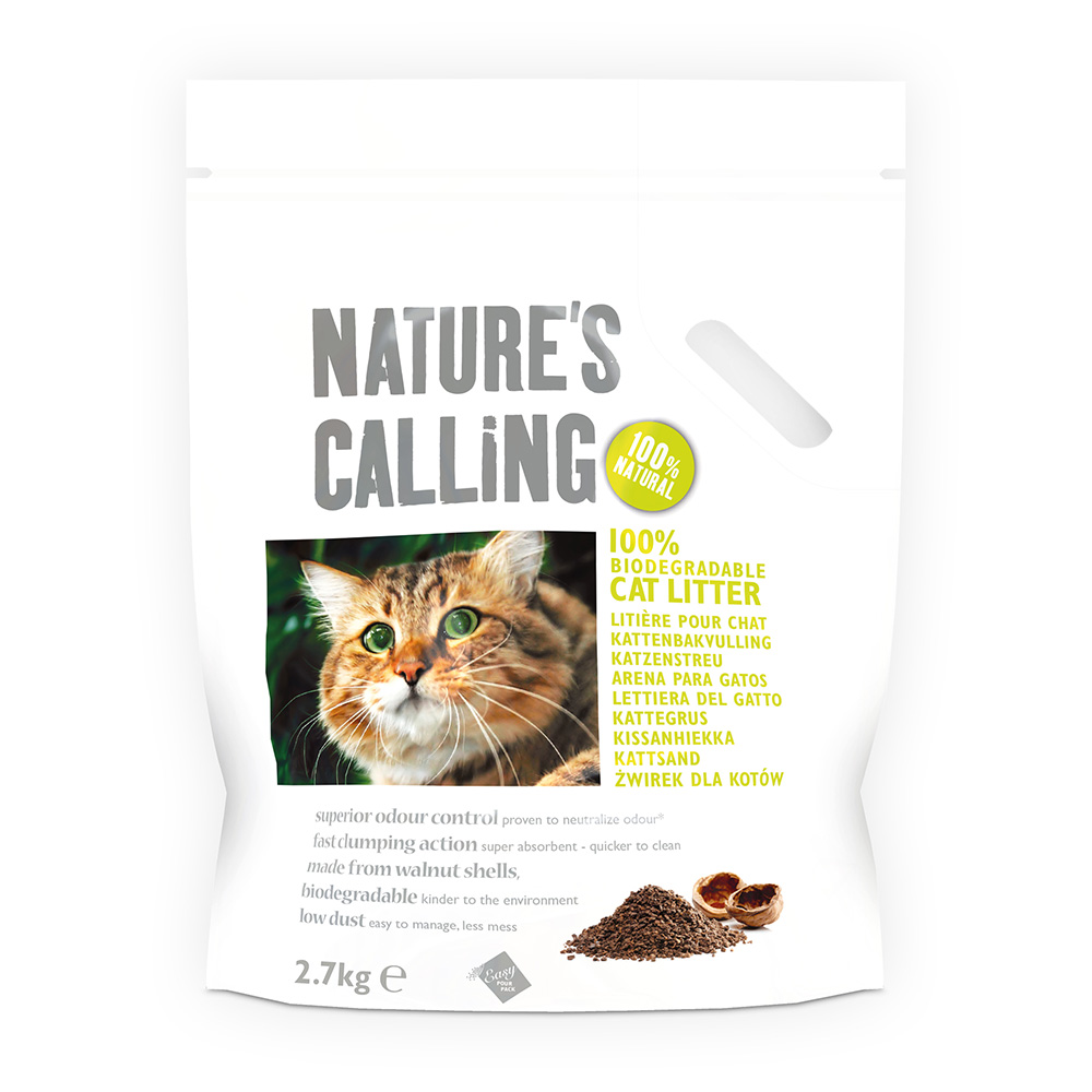 Nature's Calling Kattenbakvulling - Dubbelpak: 2 x 2,7 kg
