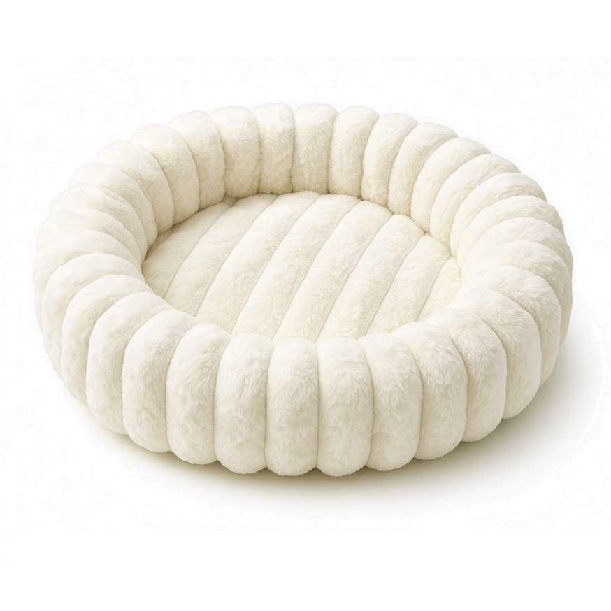 Pecco Ronde mand voor hond en kat - 50 cm - Wit rib