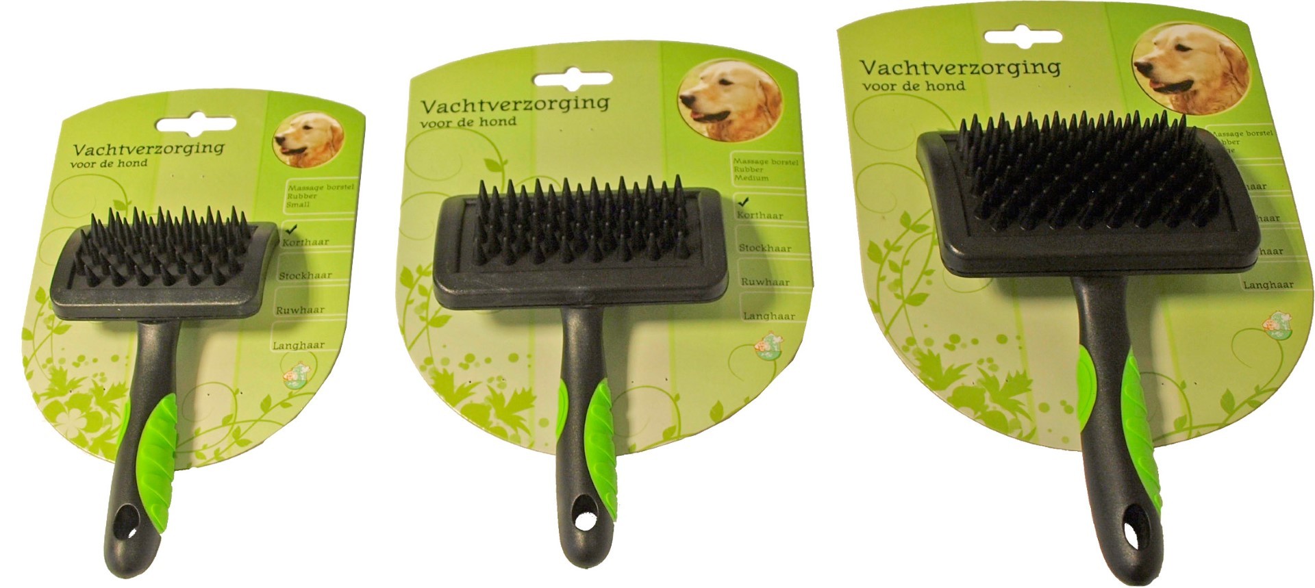 Gebr de boon Hondenborstel rubber massage small - 