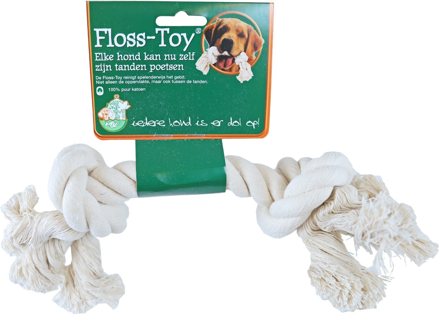Gebr de boon Floss-toy wit middel - 