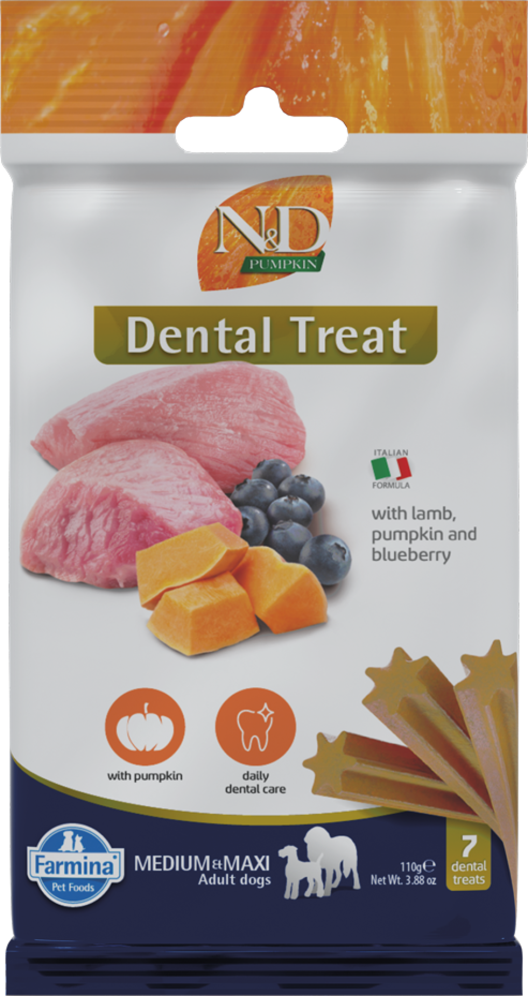 N&D Dental Treats Pumpkin Lam medium/maxi