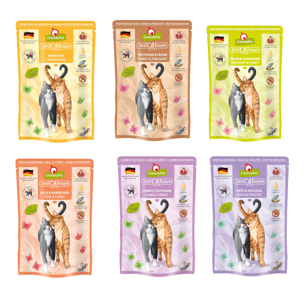 Granatapet Probeerpakket  DeliCatessen 6 x 85 g Kattenvoer - Probeerpakket III