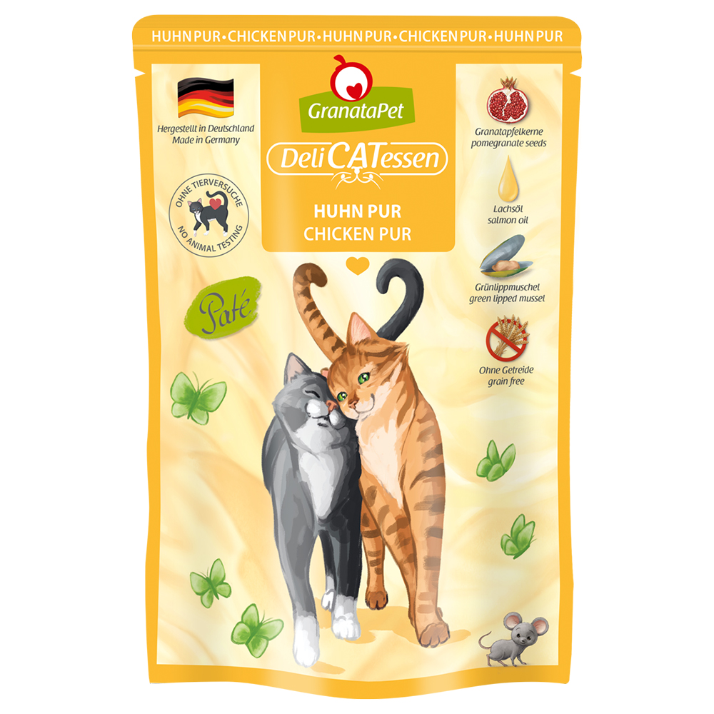 Granatapet 6x85g  DeliCatessen Kip PUUR Kattenvoer