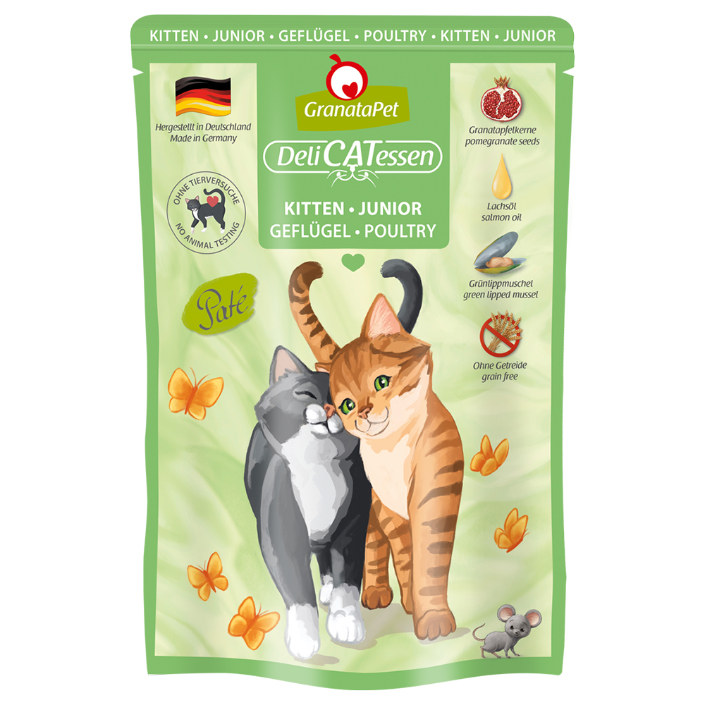 Granatapet 6x85g  DeliCatessen Kitten Gevogelte Kattenvoer