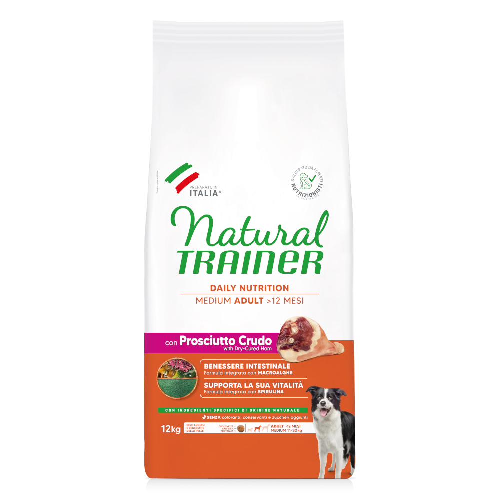 Trainer Natural Dog Trainer Natural Adult Medium met Prosciutto - 12 kg