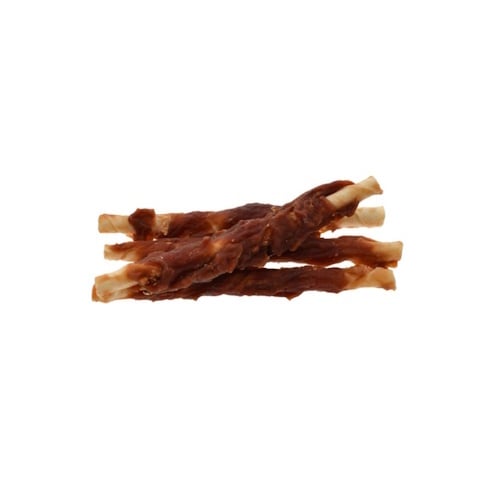 Zoolekker Rawhide stick met eend 12 cm - hondensnack van buffelhuid en eend, verpakkingen 100 g, 400 g en 1 kg 400 Gram