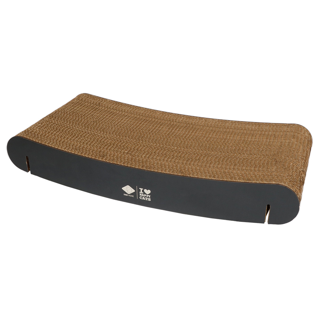 D&D Home Gebogen Kartonnen Wandplank Navulling David – Bruin/Zwart & Bruin/Beige, 60×29×10 cm Bruin/Zwart