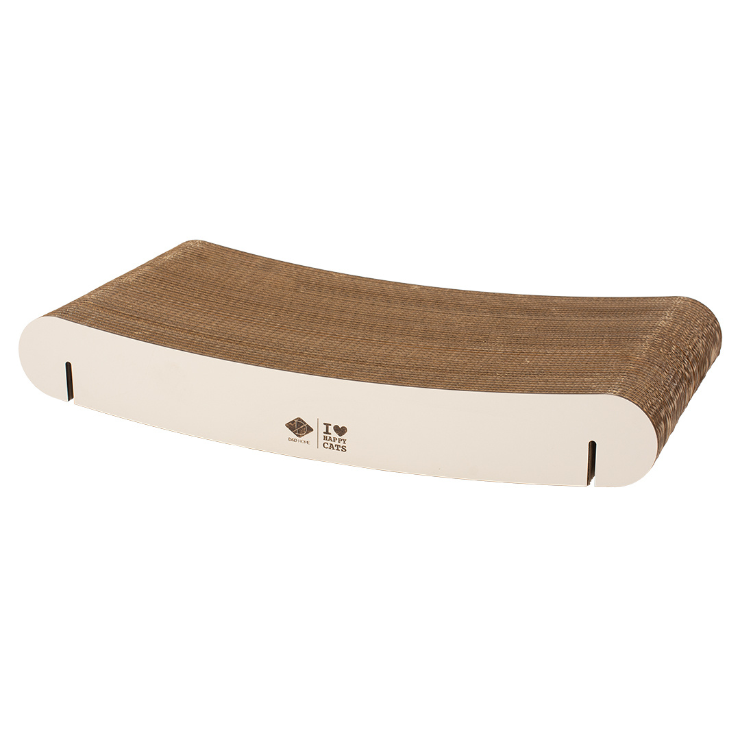 D&D Home Gebogen Kartonnen Wandplank Navulling David – Bruin/Zwart & Bruin/Beige, 60×29×10 cm Bruin/Beige