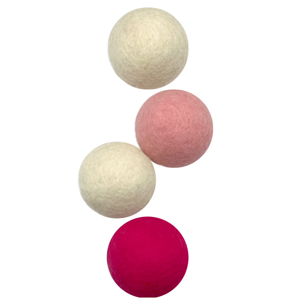 Aumüller bolletjes wolvilt in een set van 4 voor katten