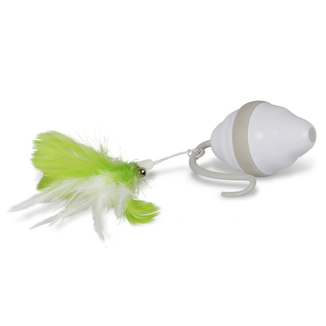Ebi Interactief kattenspeeltje Speedy Mouse – oplaadbaar via USB met automatische standby en vervangpluimpje