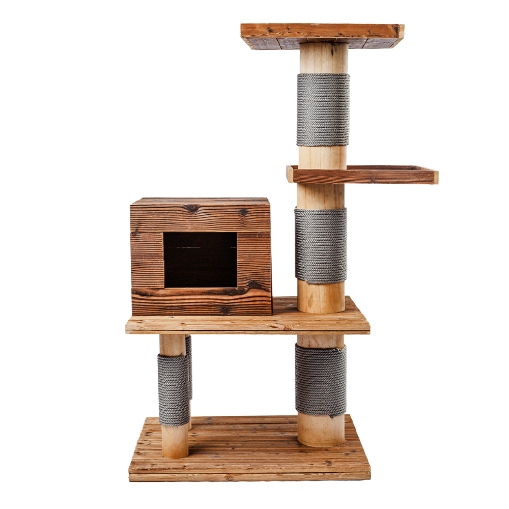 Canadian Cat Company Woody bruine krabpaal voor katten