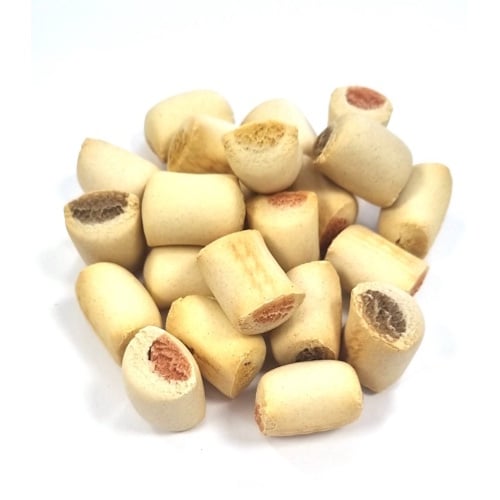 Zoolekker Mergpijp Mix hondensnack - knapperige koekjes met rund, zalm en kip, 400 g of 10 kg 400 Gram