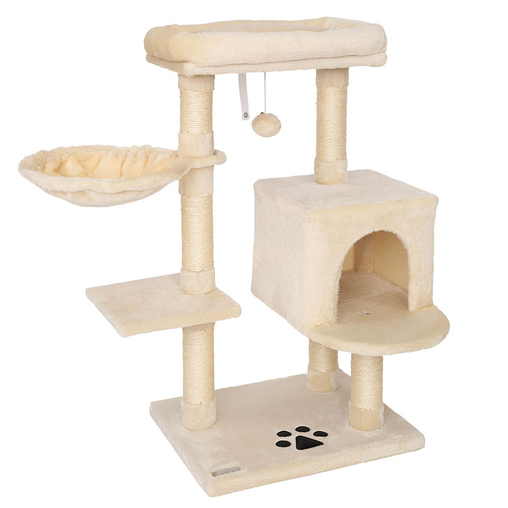 Lionto krabpaal, 93cm beige kat
