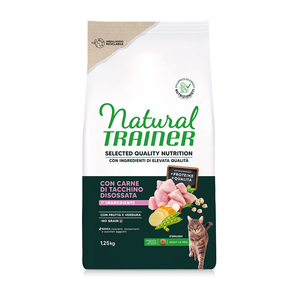 Natural Trainer Geselecteerde Kwaliteitsvoeding Gesteriliseerde Kalkoen - 1,25 kg