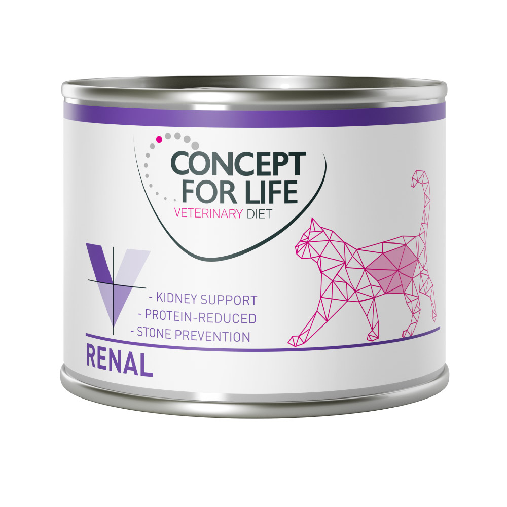 Concept for Life VET 6x200 g Renal met kip erinary Diet nat kattenvoer