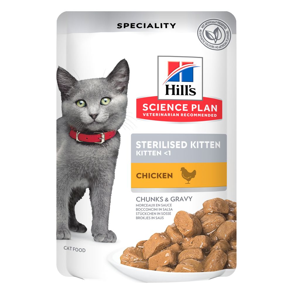 Hill's Science Plan 12x85g  Kitten Kip natvoer voor katten