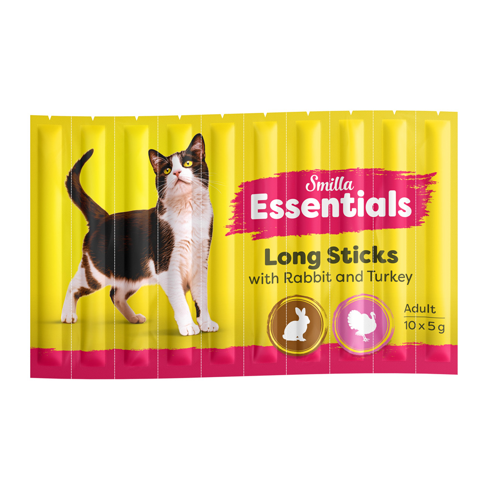 Smilla Essentiële Sticks - Konijn en kalkoen (10 x 5 g)