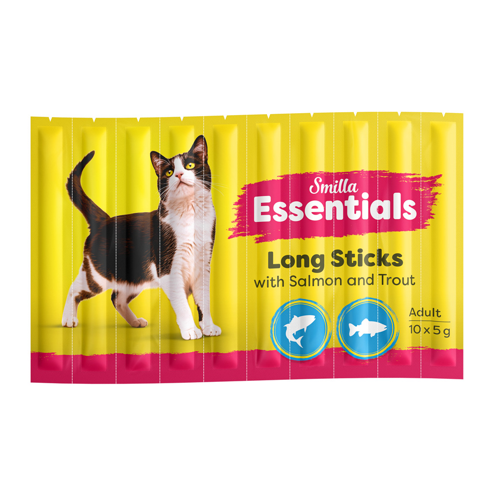 Smilla Essentiële Sticks - Zalm en forel (10 x 5g)