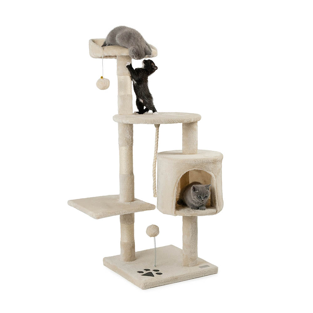 Lionto krabpaal, 112cm beige voor katten