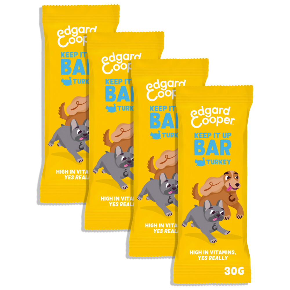 Edgard&Cooper 4x  Adult Bar Kalkoen 30 gr