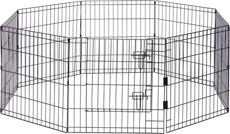 BEEZTEES Ted - Puppyren - Premium - met Deur - 8 stuks - Paneel 60x60 cm - Dia. 155 cm