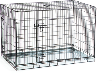BEEZTEES  Hondenbench - 2 Deurs - Zwart - 78x55x61 cm