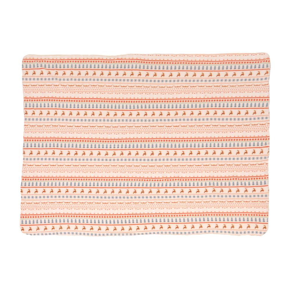 TIAKI knusse deken met Scandinavisch winterpatroon maat L 200x150cm voor katten en honden